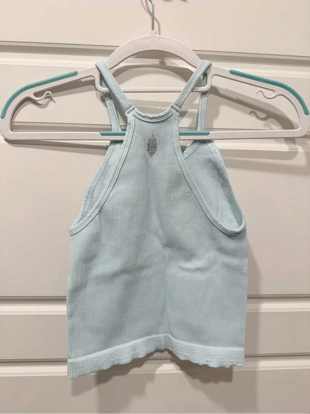 Free People | Happiness Runs Long Crop Tank NWOT | Light Blue